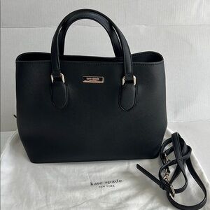 Kate Spade Black laurel Way Crossbody/satchel Leather handbag.